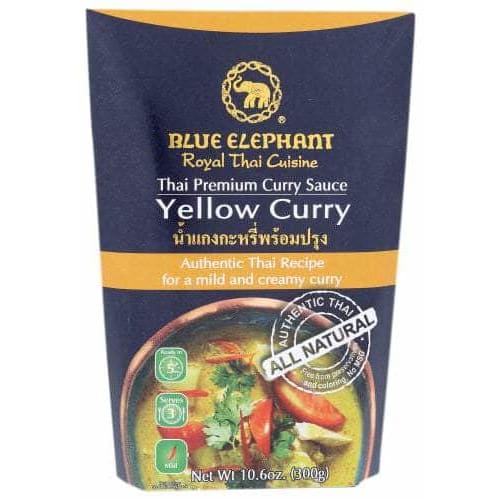 BLUE ELEPHANT ROYAL THAI CUISINE: Thai Premium Yellow Curry Sauce, 10.6 ...