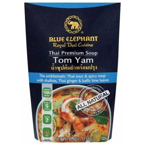 BLUE ELEPHANT ROYAL THAI CUISINE Grocery > Soups & Stocks BLUE ELEPHANT ROYAL THAI CUISINE: Soup Tom Yam, 8.8 oz