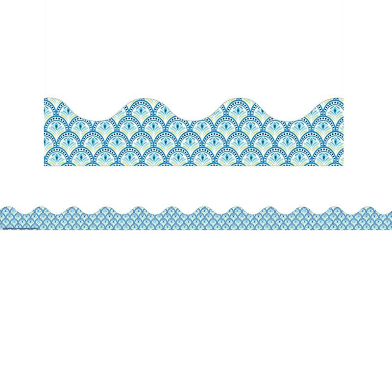 Blue Harmony Peacock Deco Trim (Pack of 12) - Border/Trimmer - Eureka