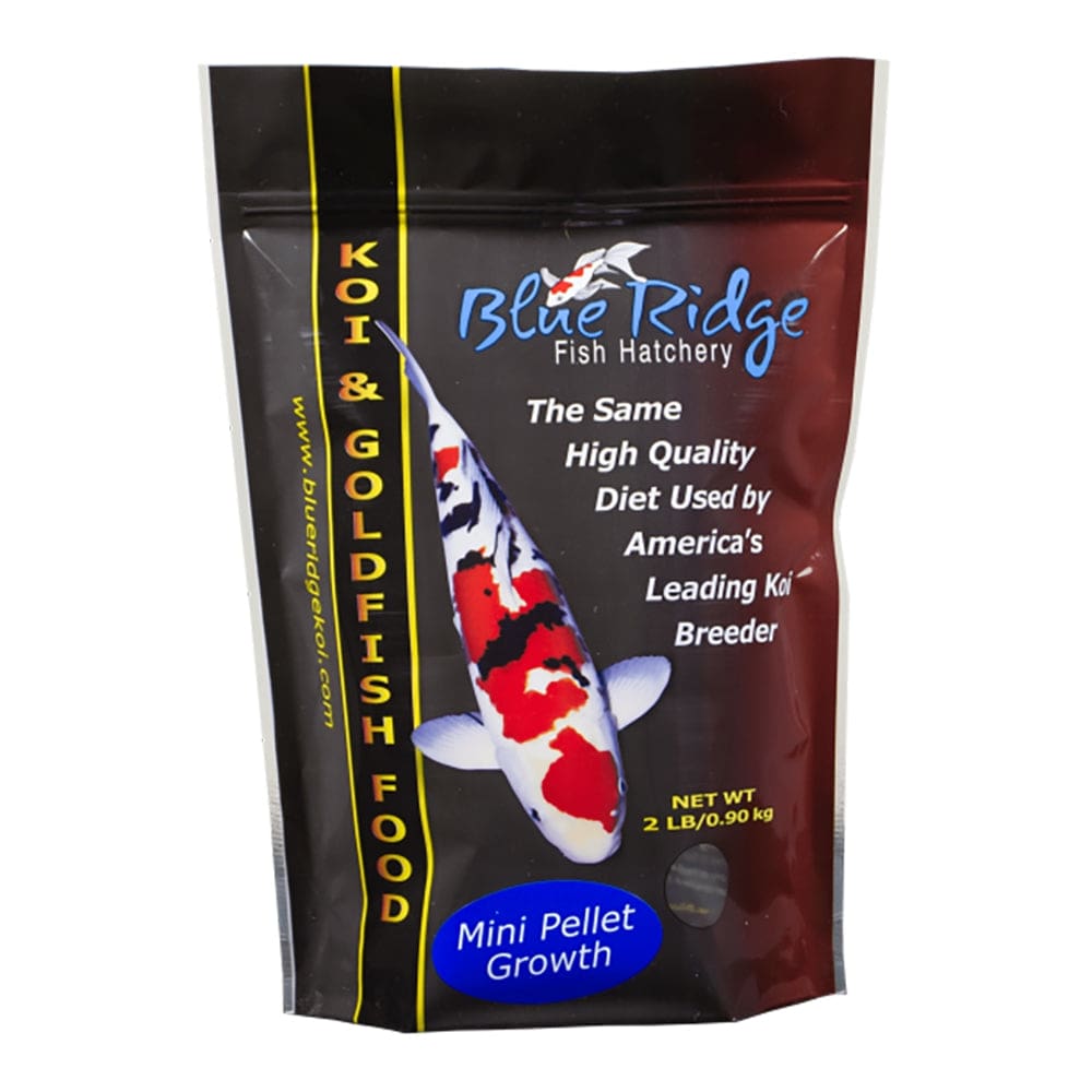 Blue Ridge Fish Hatchery Growth Formula Pellet Fish Food for Koi and Goldfish 2 lb Mini - Pet Supplies - Blue Ridge