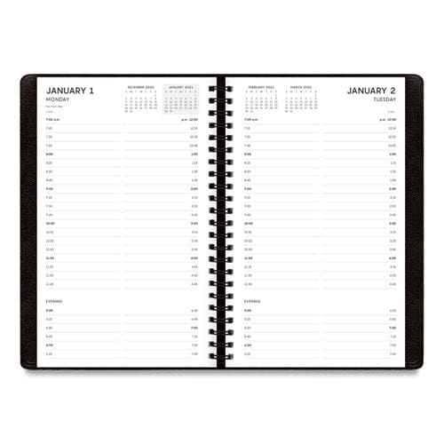 Blue Sky Aligned Daily Appointment Planner 8 X 5 Black Cover 12-month (jan To Dec): 2023 - School Supplies - Blue Sky®