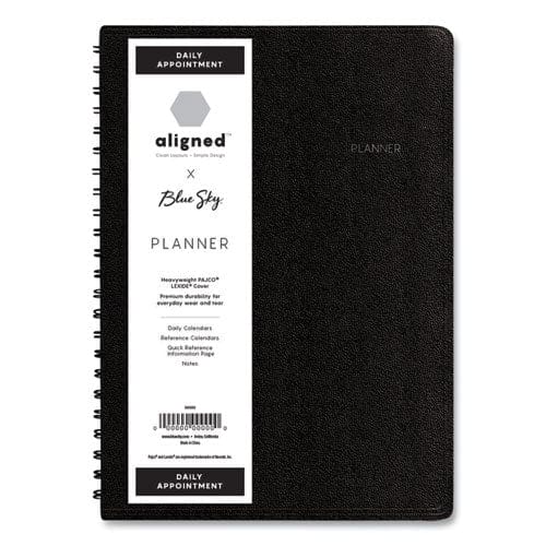 Blue Sky Aligned Daily Appointment Planner 8 X 5 Black Cover 12-month (jan To Dec): 2023 - School Supplies - Blue Sky®