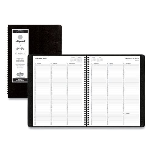 Blue Sky Aligned Weekly Appointment Planner 11 X 8.25 Black Cover 12-month (jan To Dec): 2023 - School Supplies - Blue Sky®