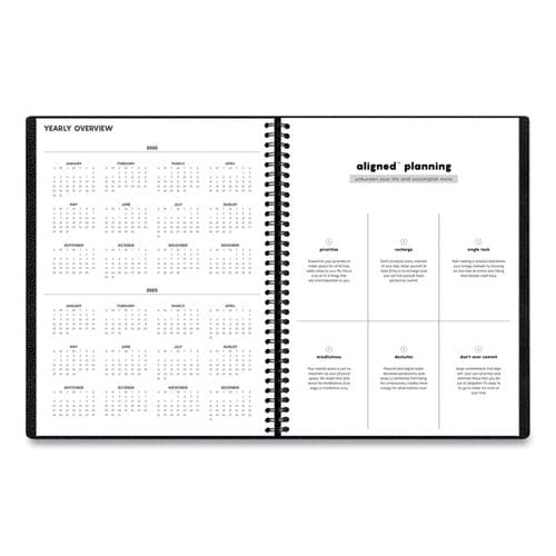 Blue Sky Aligned Weekly Appointment Planner 11 X 8.25 Black Cover 12-month (jan To Dec): 2023 - School Supplies - Blue Sky®