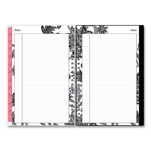 Blue Sky Analeis Create-your-own Cover Weekly/monthly Planner Floral 8 X 5 White/black/coral 12-month (july To June): 2022 To 2023 - School