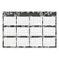 Blue Sky Baccara Dark Laminated Erasable Wall Calendar Floral Artwork 36 X 24 White/black/gold Sheets 12-month (jan-dec): 2023 - School