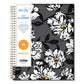 Blue Sky Baccara Dark Monthly Planner Baccara Dark Floral Artwork 10 X 8 Gray/black/gold Cover 2023 - School Supplies - Blue Sky®