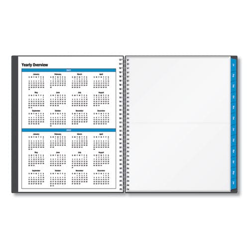 Blue Sky Collegiate Academic Year Weekly/monthly Planner 11 X 8.5 Charcoal Cover 12-month (july To June): 2022 To 2023 - School Supplies -