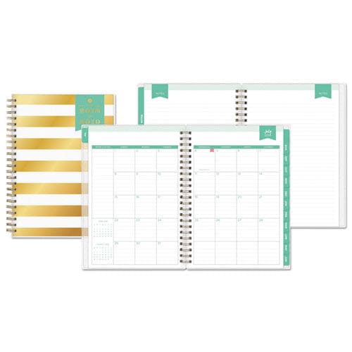 Blue Sky Day Designer Academic Year Weekly/monthly Frosted Planner Palms Artwork 11 X 8.5 12-month (july-june): 2022-2023 - School Supplies