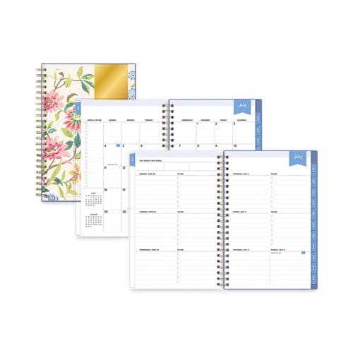 Blue Sky Day Designer Climbing Floral Blush Create-your-own Cover Weekly/monthly Planner 8 X 5 12-month (july-june): 2022-2023 - School