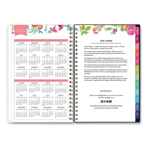 Blue Sky Day Designer Peyton Create-your-own Cover Weekly/monthly Planner Floral Artwork 8 X 5 Navy Cover 12-month (jan-dec): 2023 - School