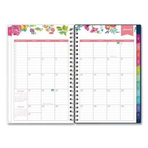 Blue Sky Day Designer Peyton Create-your-own Cover Weekly/monthly Planner Floral Artwork 8 X 5 Navy Cover 12-month (jan-dec): 2023 - School