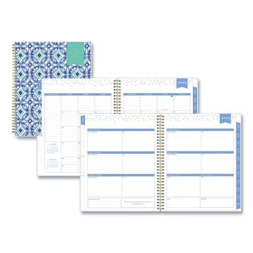 Blue Sky Day Designer Tile Weekly/monthly Planner Tile Artwork 11 X 8.5 Blue/white Cover 12-month (jan To Dec): 2023 - School Supplies -