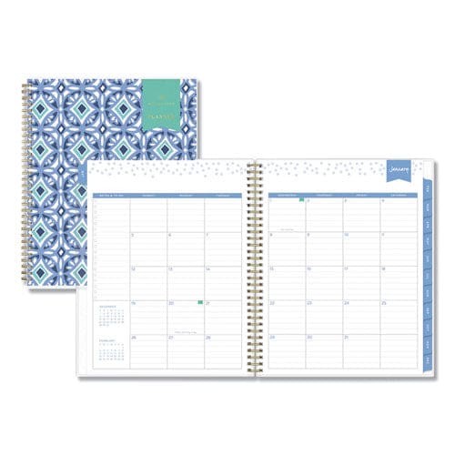 Blue Sky Day Designer Tile Weekly/monthly Planner Tile Artwork 11 X 8.5 Blue/white Cover 12-month (jan To Dec): 2023 - School Supplies -