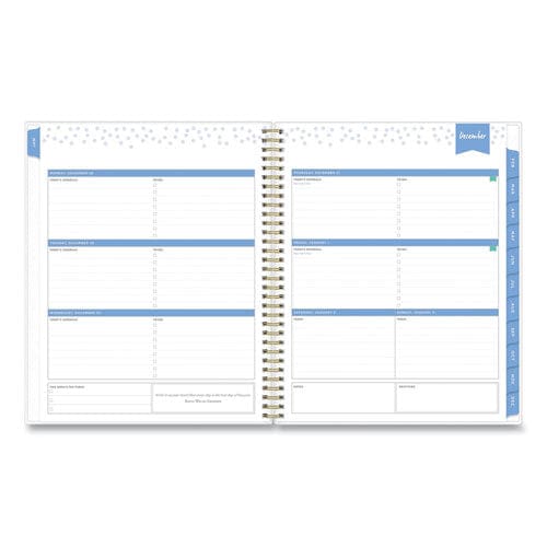 Blue Sky Day Designer Tile Weekly/monthly Planner Tile Artwork 11 X 8.5 Blue/white Cover 12-month (jan To Dec): 2023 - School Supplies -