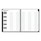 Blue Sky Solid Black Teacher’s Weekly/monthly Lesson Planner Two-page Spread (nine Classes) 11 X 8.5 Black Cover 2022 To 2023 - School