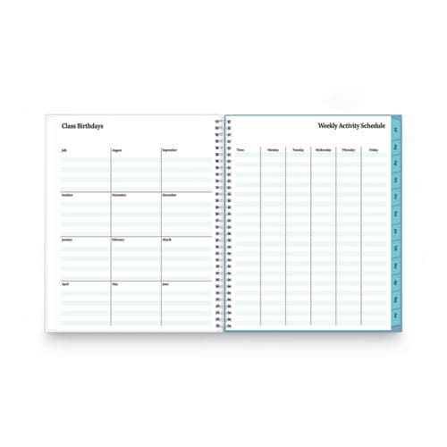 Blue Sky Teacher Dots Academic Year Create-your-own Cover Weekly/monthly Planner 11 X 8.5 12-month (july To June): 2022 To 2023 - School