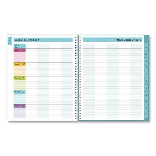 Blue Sky Teacher Dots Academic Year Create-your-own Cover Weekly/monthly Planner 11 X 8.5 12-month (july To June): 2022 To 2023 - School