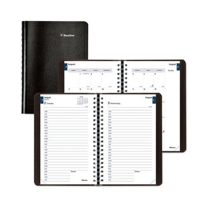 Blueline Academic Daily/monthly Planner 8 X 5 Black Cover 12-month (aug To July): 2022 To 2023 - School Supplies - Blueline®