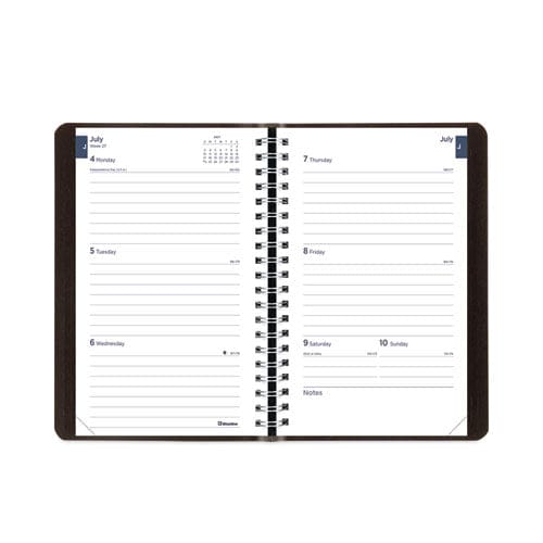 Blueline Academic Weekly/monthly Planner 8 X 5 Black Cover 13-month (jul To Aug): 2022 To 2023 - School Supplies - Blueline®