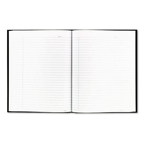 Blueline Business Notebook With Self-adhesive Labels 1 Subject Medium/college Rule Black Cover 9.25 X 7.25 192 Sheets - Office - Blueline®