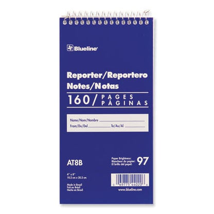 Blueline Reporters Note Pad Medium/college Rule Blue Cover 80 White 4 X 8 Sheets - Office - Blueline®
