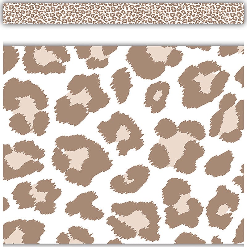 Blush Leopard Print Straight Border (Pack of 10) - Border/Trimmer - Teacher Created Resources