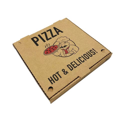 BluTable Pizza Boxes 10 X 10 X 1.75 Kraft Paper 50/pack - Food Service - BluTable