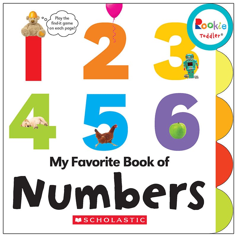 Board Book My Fav Book Of Numbers Rookie Toddler (Pack of 8) - Classroom Favorites - Scholastic Inc Trade And Slp