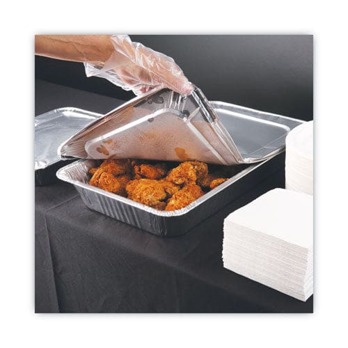 Boardwalk Aluminum Steam Table Pan Lids Fits Full-size Pan Deep,12.88 X 20.81 X 0.63 50/carton - Food Service - Boardwalk®