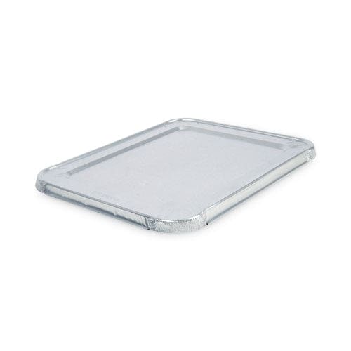 Boardwalk Aluminum Steam Table Pan Lids Fits Half-size Pan Deep 10.5 X 12.81 X 0.63 100/carton - Food Service - Boardwalk®