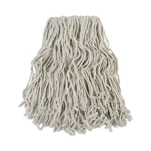 Boardwalk Banded Cotton Mop Head #24 White 12/carton - Janitorial & Sanitation - Boardwalk®