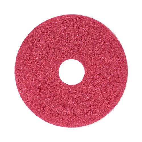 Boardwalk Buffing Floor Pads 13 Diameter Red 5/carton - Janitorial & Sanitation - Boardwalk®