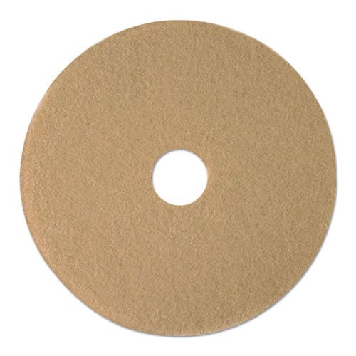 Boardwalk Burnishing Floor Pads 19 Diameter Tan 5/carton - Janitorial & Sanitation - Boardwalk®