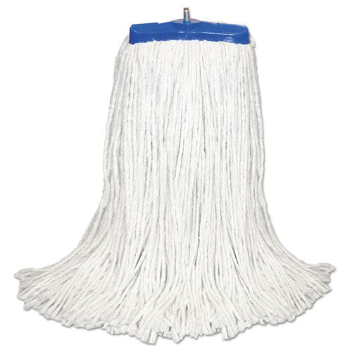 Boardwalk Cut-end Lie-flat Wet Mop Head Cotton 16oz White 12/carton - Janitorial & Sanitation - Boardwalk®