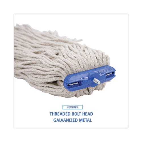 Boardwalk Cut-end Lie-flat Wet Mop Head Cotton 24oz White 12/carton - Janitorial & Sanitation - Boardwalk®