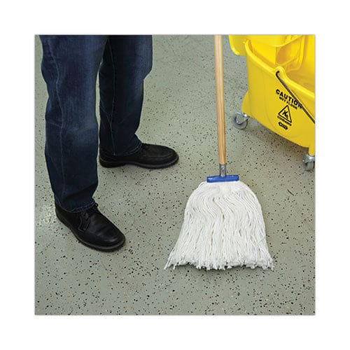 Boardwalk Cut-end Lie-flat Wet Mop Head Rayon 16oz White - Janitorial & Sanitation - Boardwalk®