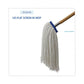 Boardwalk Cut-end Lie-flat Wet Mop Head Rayon 16oz White - Janitorial & Sanitation - Boardwalk®