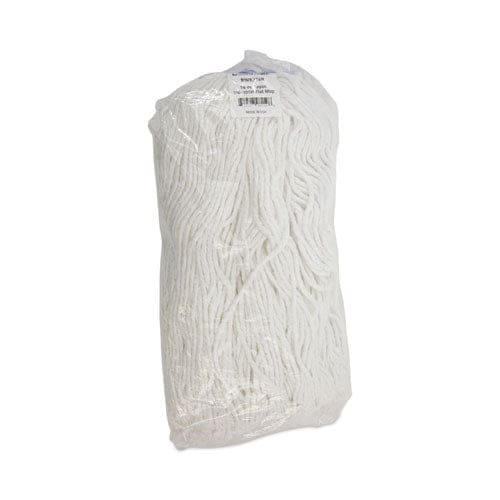 Boardwalk Cut-end Lie-flat Wet Mop Head Rayon 16oz White - Janitorial & Sanitation - Boardwalk®