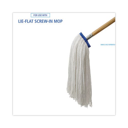 Boardwalk Cut-end Lie-flat Wet Mop Head Rayon 24oz White 12/carton - Janitorial & Sanitation - Boardwalk®