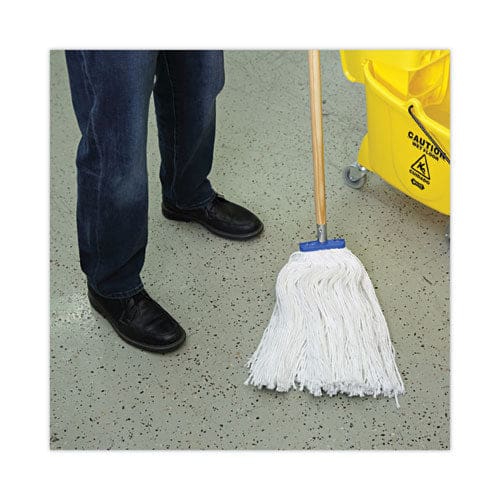 Boardwalk Cut-end Lie-flat Wet Mop Head Rayon 24oz White - Janitorial & Sanitation - Boardwalk®