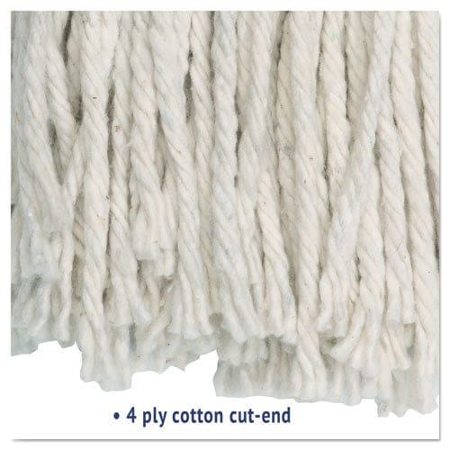 Boardwalk Cut-end Wet Mop Head Cotton #16 White 12/carton - Janitorial & Sanitation - Boardwalk®