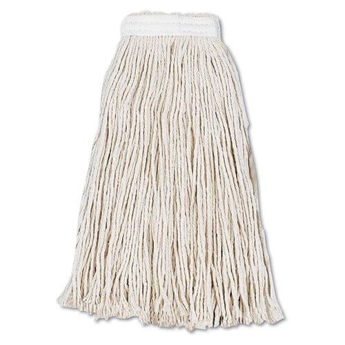 Boardwalk Cut-end Wet Mop Head Cotton #16 White 12/carton - Janitorial & Sanitation - Boardwalk®