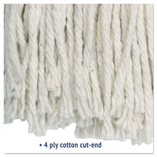 Boardwalk Cut-end Wet Mop Head Cotton No. 16 Size White - Janitorial & Sanitation - Boardwalk®