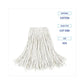 Boardwalk Cut-end Wet Mop Head Cotton No. 24 White 12/carton - Janitorial & Sanitation - Boardwalk®