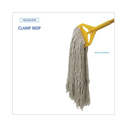 Boardwalk Cut-end Wet Mop Head Cotton No. 32 White 12/carton - Janitorial & Sanitation - Boardwalk®