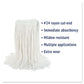 Boardwalk Cut-end Wet Mop Head Rayon No. 24 White - Janitorial & Sanitation - Boardwalk®