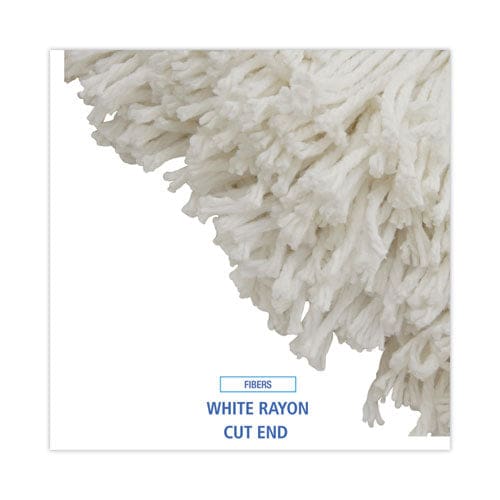 Boardwalk Cut-end Wet Mop Head Rayon No. 32 White - Janitorial & Sanitation - Boardwalk®