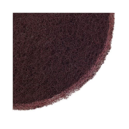 Boardwalk Deep Scrub Pads 16 Diameter Maroon 10/carton - Janitorial & Sanitation - Boardwalk®