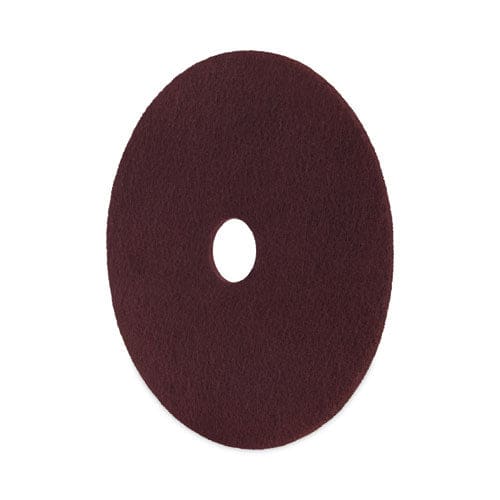 Boardwalk Deep Scrub Pads 16 Diameter Maroon 10/carton - Janitorial & Sanitation - Boardwalk®